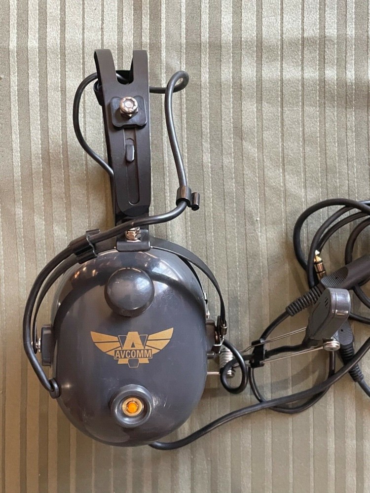Vintage Avcomm Aviation Headset