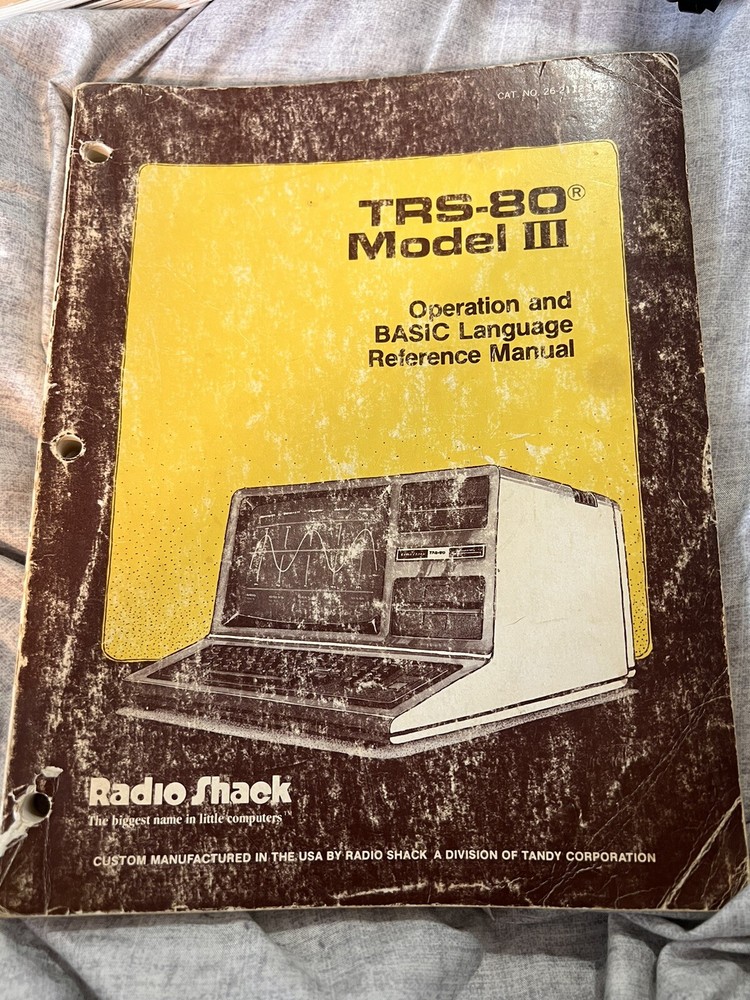 TRS-80 Book: TRS-80 Model III Operation and BASIC Reference Manual