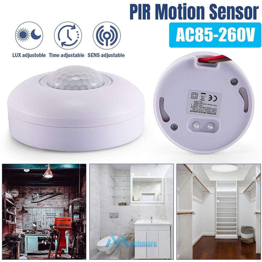 Ceiling Mounted Infrared PIR Occupancy 360° Motion Sensor Detector Light Switch