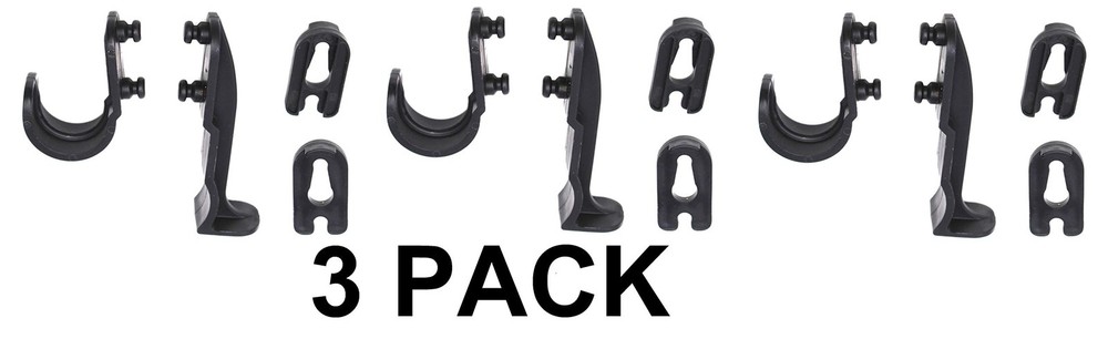 3 Pack Mailbox Plastic Latch Set Repair Kit for Solar Group Mail Box Black
