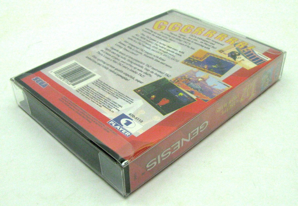 10x SEGA GENESIS CIB GAME - CLEAR PLASTIC PROTECTIVE BOX PROTECTOR SLEEVE CASE
