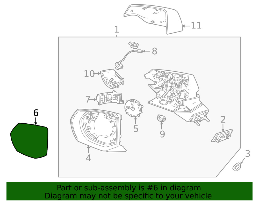 Genuine GM Mirror 85843247