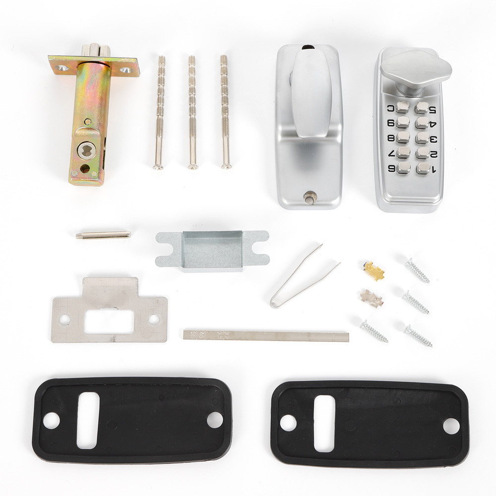 Keyless Mechanical Digital Code Keypad Password Entry Door Lock Knob Full Set