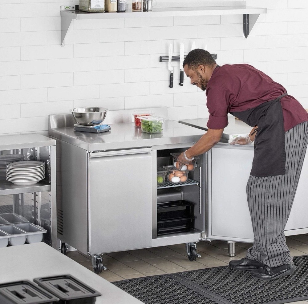 36" Worktop Refrigerator with 3 1/2" Backsplash