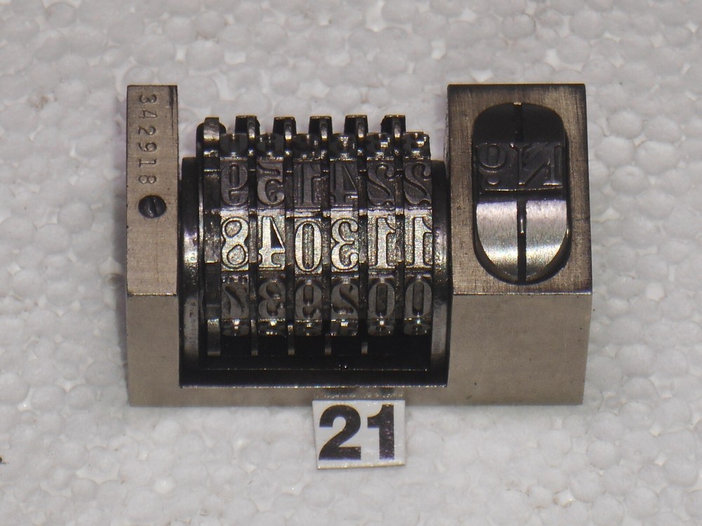 WETTER | letterpress Reverse numbering machine | 21