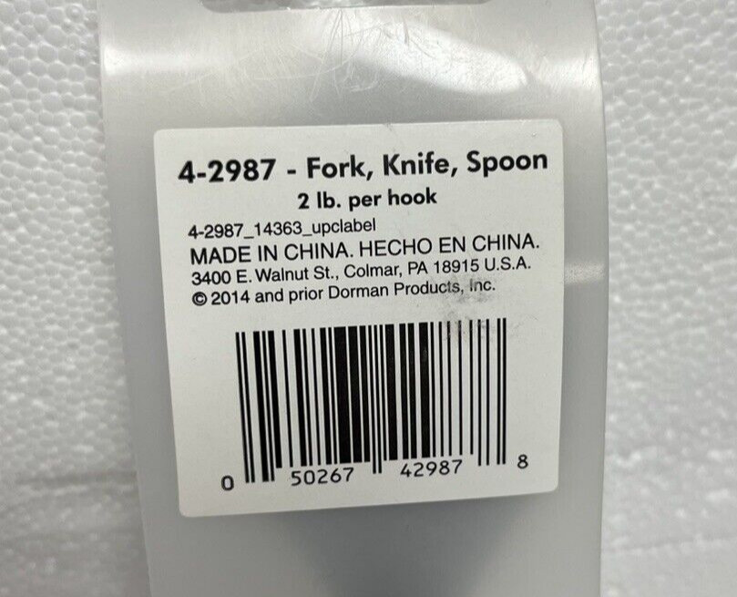 Cast Iron Kitchen Hanger - Fork, Knife, Spoon