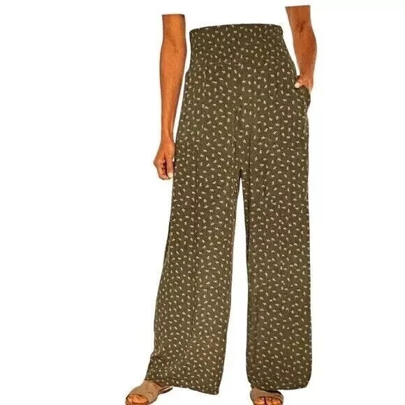 Three Dots Women's Elastic Pull On Pant with Pockets