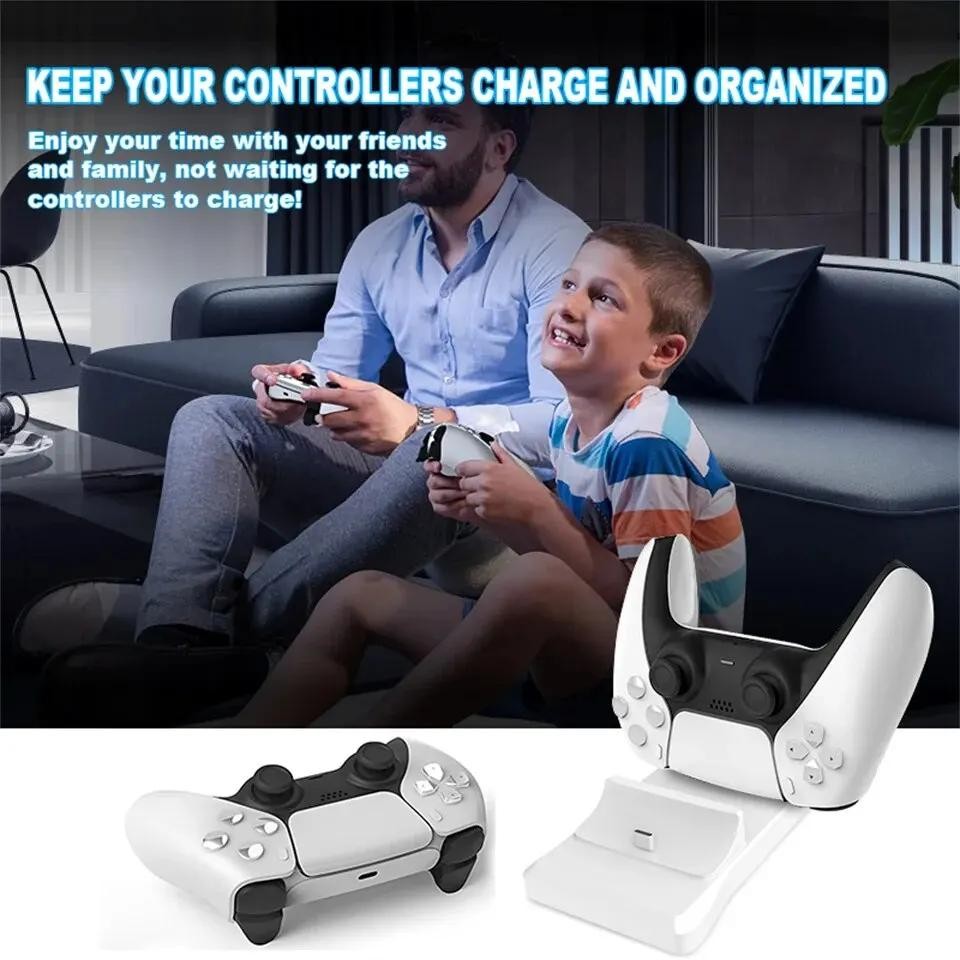 Dual Controller Charging Stand for Playstation 5 Controller Charger