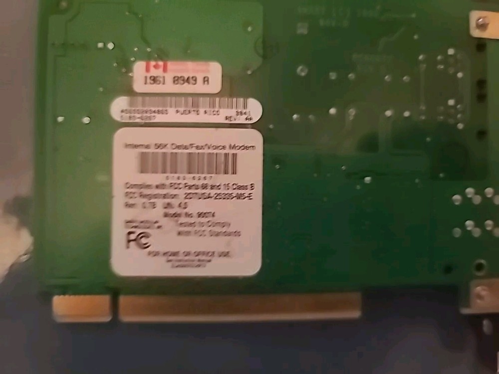 SMART Modular Technologies 56K PCI Internal FAX & VOICE Modem W/3wire Con.