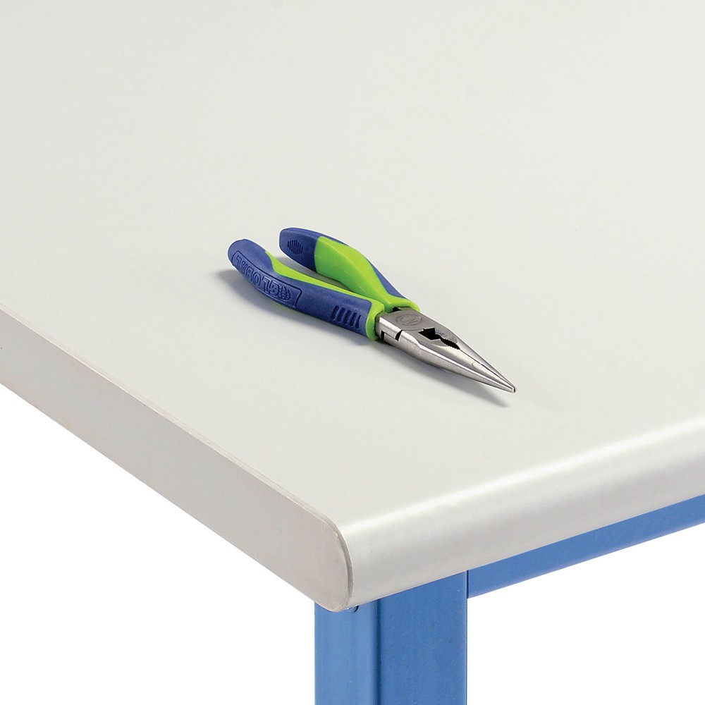 Production Workbench - Plastic Laminate Safety Edge - Blue 48"W x 30"D