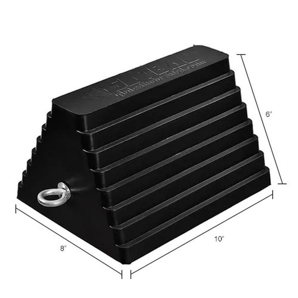 Global Industrial? Molded Rubber Wheel Chock With Handle