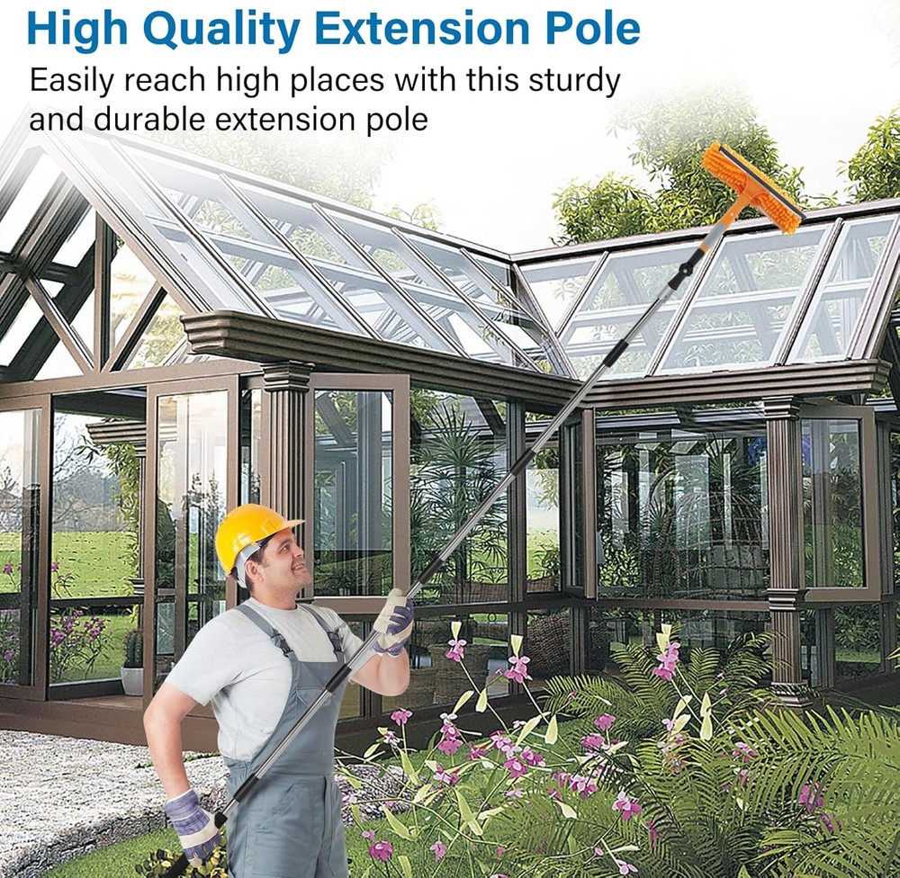 Paint Roller Extension Pole, 4ft to 12ft Pole Multi-Purpose...