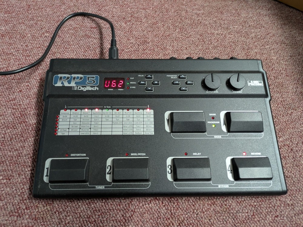 DigiTech RP5 Guitar Effects Processor W/ Power Supply 1995