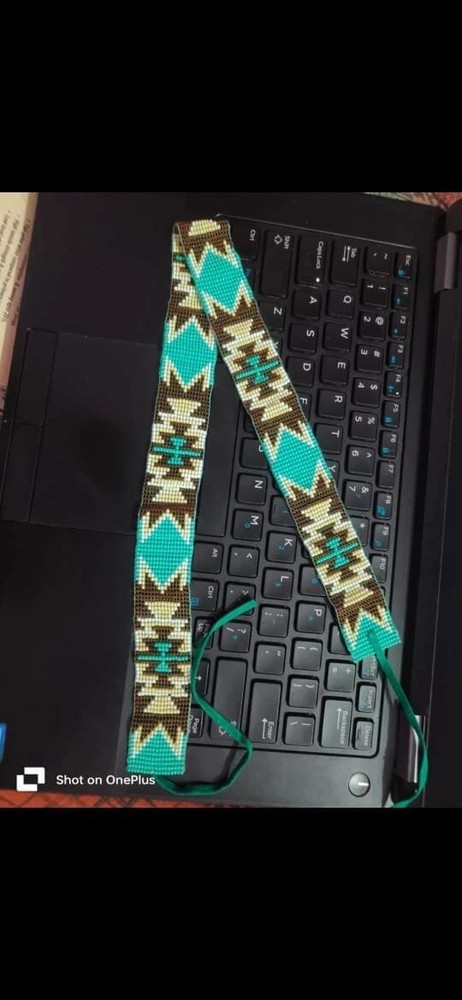 Beaded Hat Band Native American Style Handmade hatband