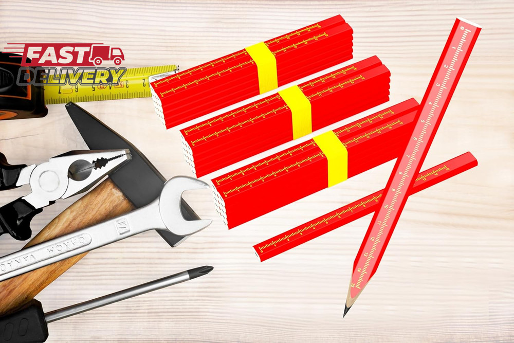 RONDURE 25-Pack Carpenter Pencils for Construction Woodworking Precise Markings