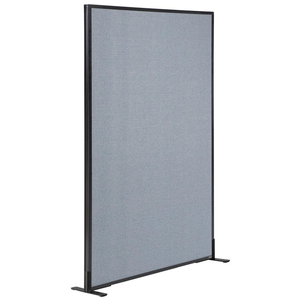 48-1/4"W x 60"H Freestanding Office Partition Panel Blue