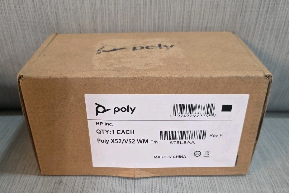 HP Poly 875L8AA Wall Mount for Video Conferencing Systems X52/V52