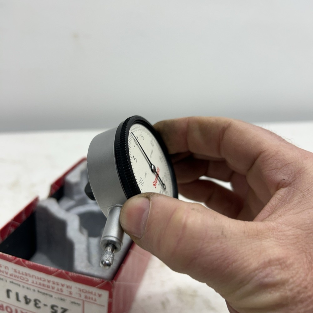 Starrett Dial Indicator 25-341J. Edp 53287. (missing Glass)