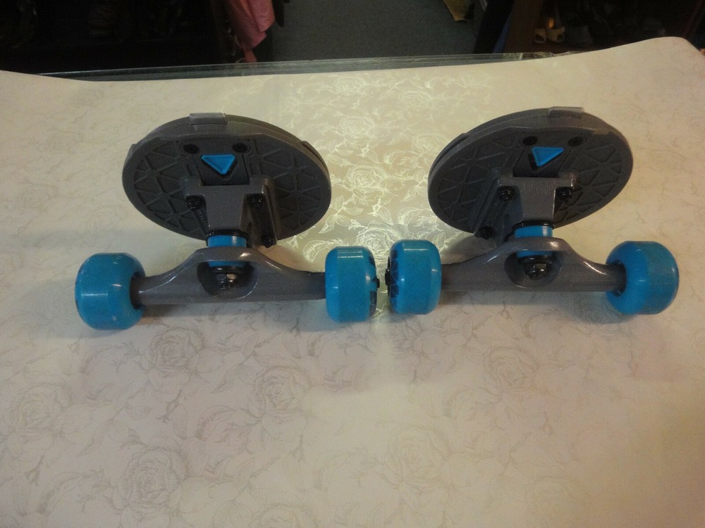morfboard interchangeable skateboard WHEELS ONLY blue gray