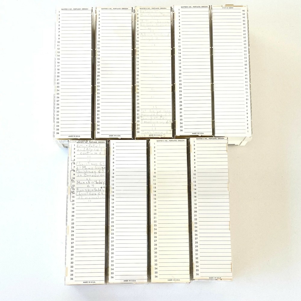 Swayer Tray-Master Slide File with 9 Empty Easy Edit Slide Trays