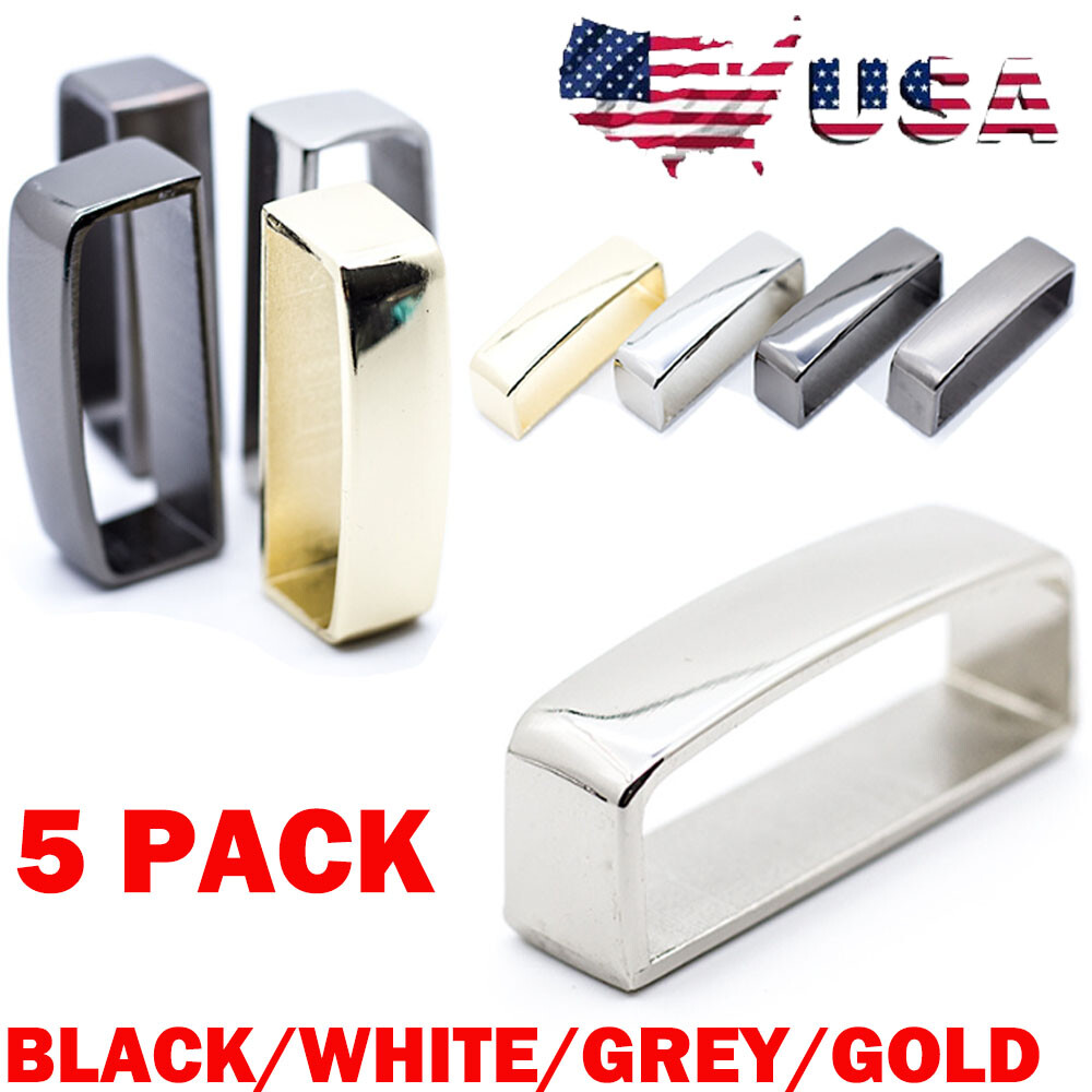 5X 40mm Solid Brass Belt Loop Belt Buckle Keeper Loop Ring Accessories NEW