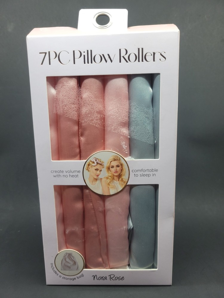 Nora Rose 7 Piece Pillow Rollers - 6 Rollers And 1 Bag   **OPEN BOX**