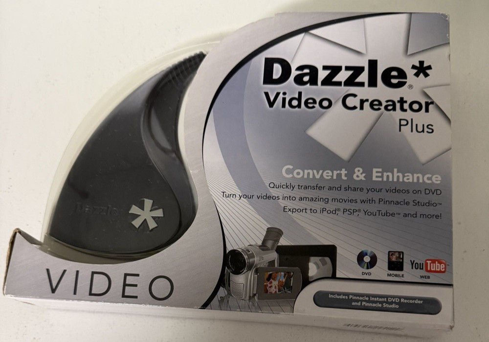 DAZZLE Video Creator Plus Convert & Enhance DVD Pinnacle Studio Software