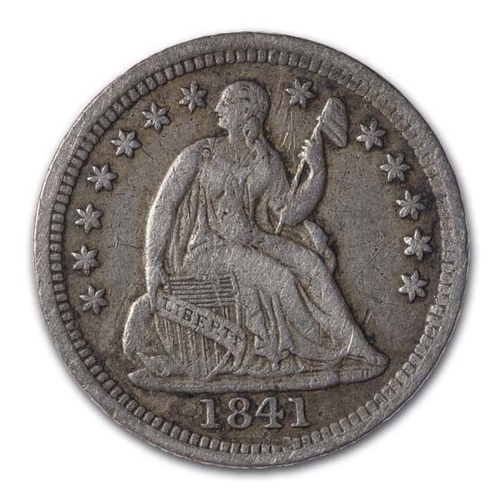1841 Liberty Seated Half Dime XF