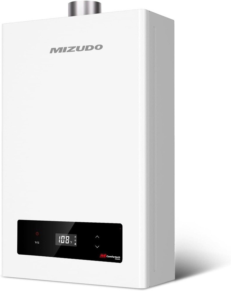 MIZUDO 7.5 GPM Natural Gas Tankless Water Heater Instant Hot Water 170,000 BTU