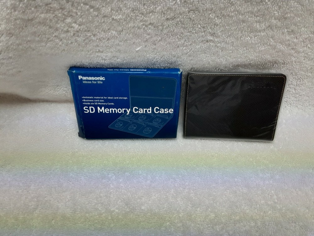 PANASONIC 6 SD MEMORY CARDS CASE BUSINESS CARD SIZE