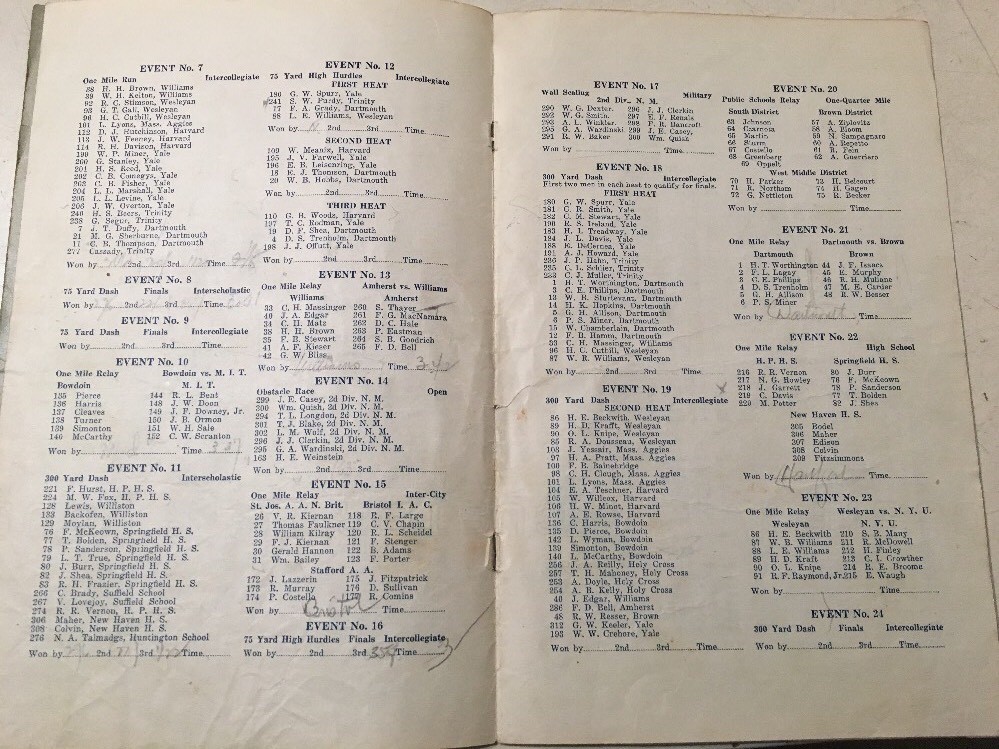 Antique 1917 Connecticut Second Division Naval Militia Athletic Meet Program