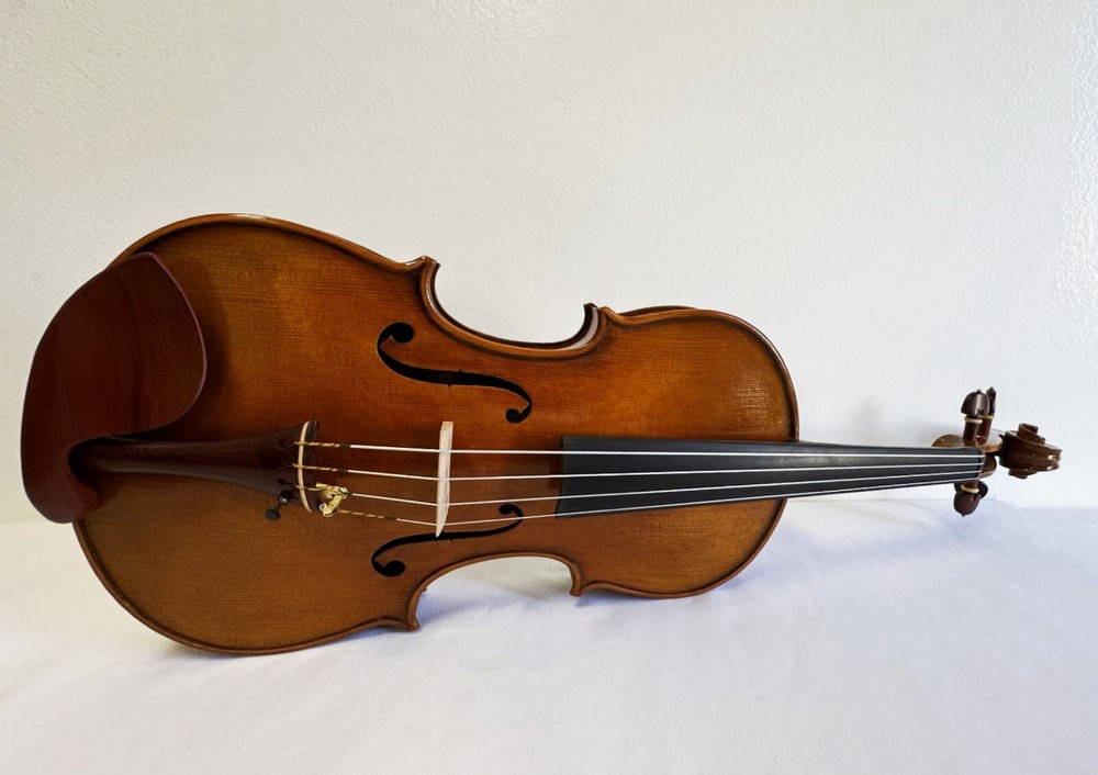 VIOLA 16" SIZE, PROFESSIONAL SETUP + DOMINANT STRINGS + AUBERT BRIDGE +CASE+BOW