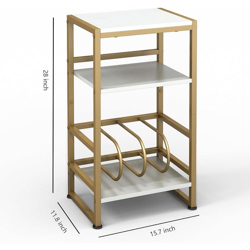 Vinyl Record Player Stand W/ Storage Multifunctional End Table Easy Assembly New