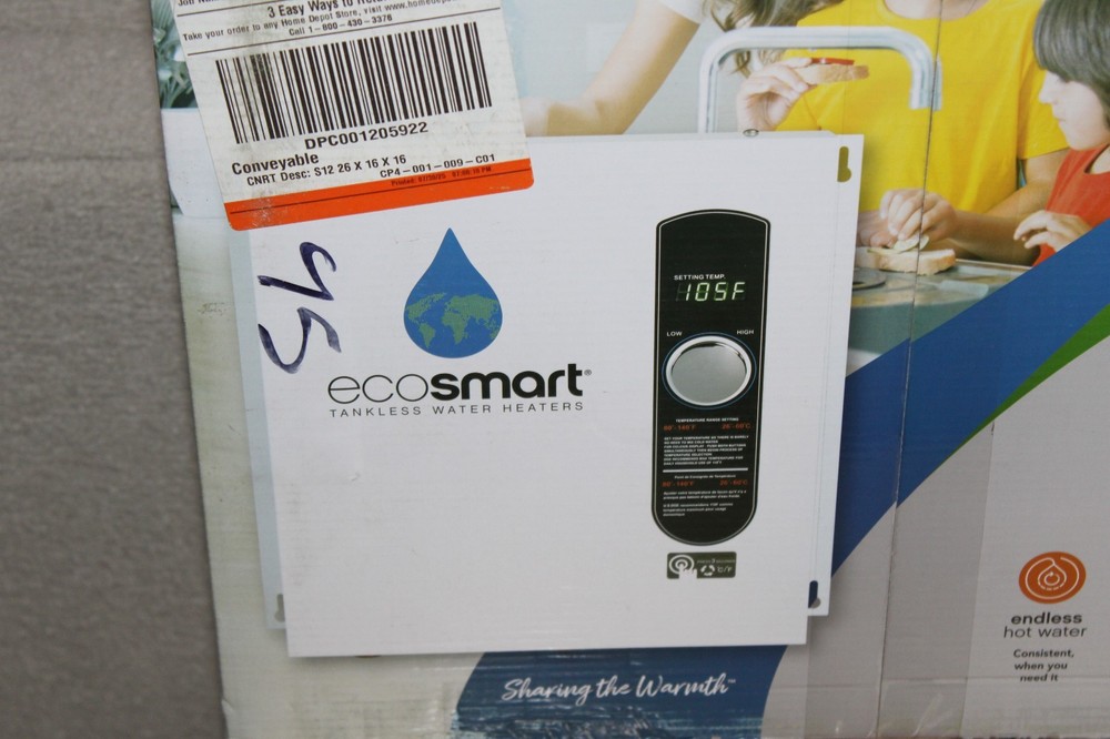 EcoSmart 27kW 240 Volt Electric Instant On Demand Tankless Water Heater 27 kW
