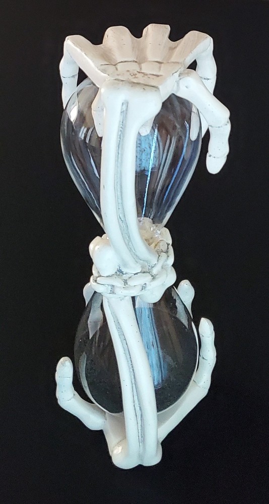 Skeleton Hands Hour Glass Halloween Bones
