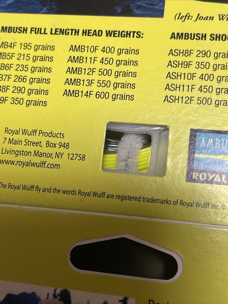 1 - PKG Royal Wulff Products Triangle Taper TT BA Multiple Weights Available
