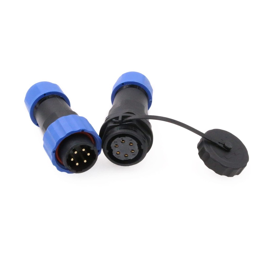 IP68 Panel Mount Wire Cable Electrical Circular Low Voltage Waterproof Connec...