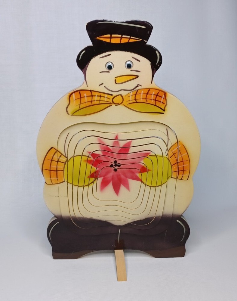 Snowman Greeter Basket Christmas Decor