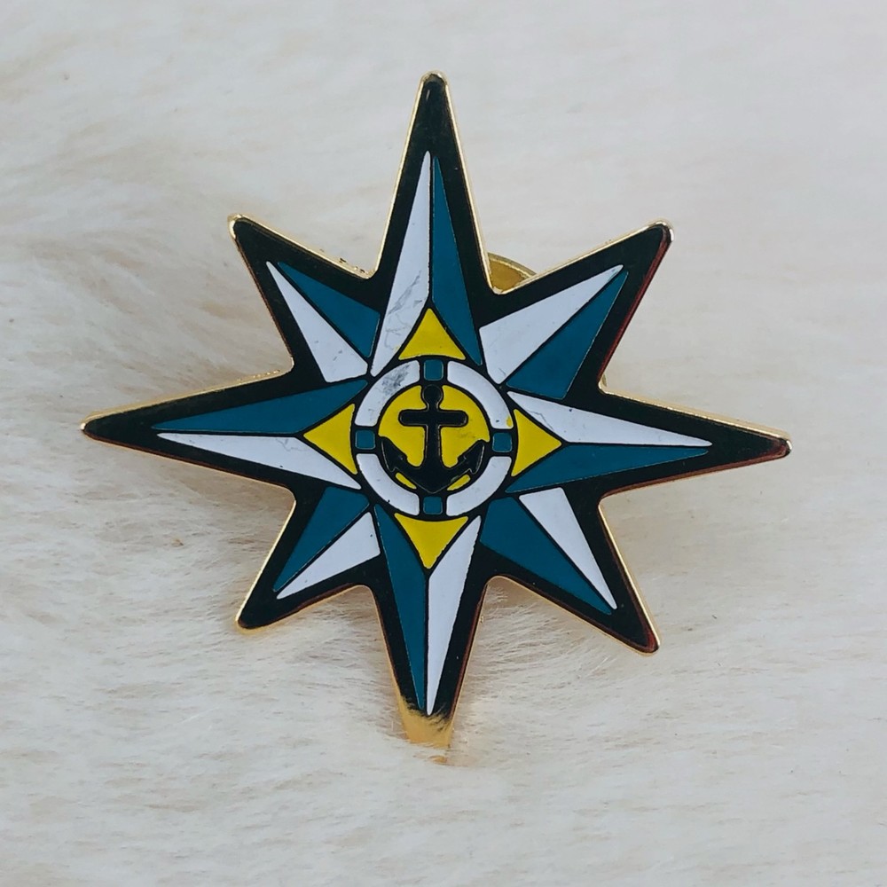 Navy COMPASS Training Enamel Member Lapel Pin
