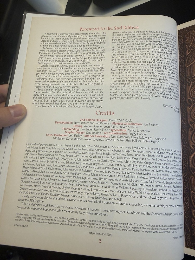 Advanced Dungeons & Dragons Dungeon Masters Guide 2160 Hardcover First Printing