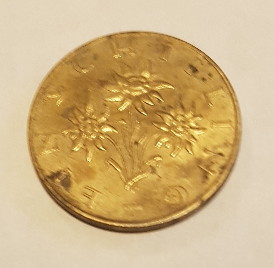 1974 Austria. One Schilling.
