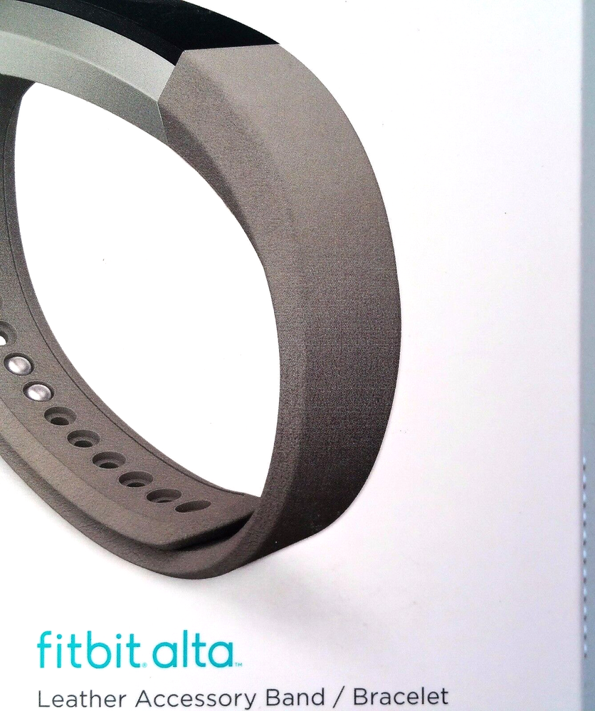 Fitbit Alta Leather Band Replacement Accessory Small Grey OEM New Sealed!