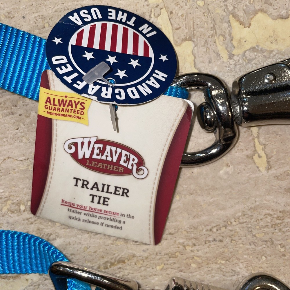 Weaver Nylon Cross Trailer Tie Blue 1"