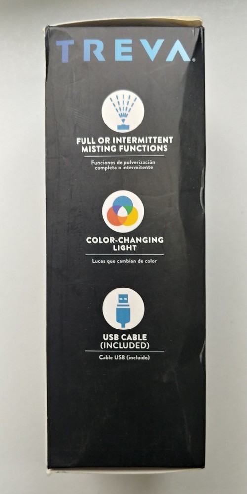 Treva Drop Light Humidifier Color Changing Lights Includes USB Cable