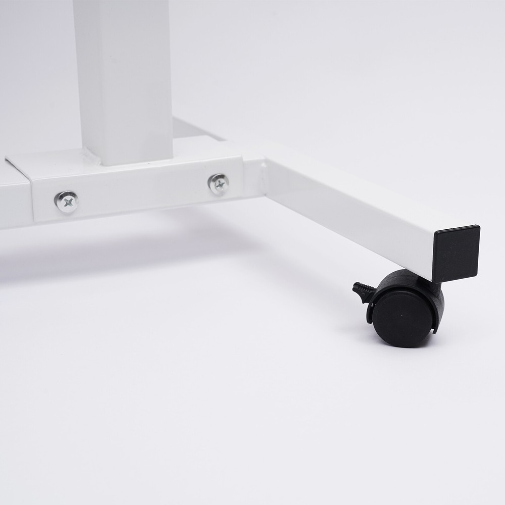Office Laptop Desk Rolling Table Computer Mobile Stand Adjustable Portable NEW