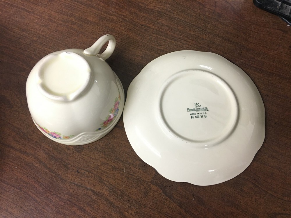 Homer Laughlin Pattern M203 Cup & Saucer