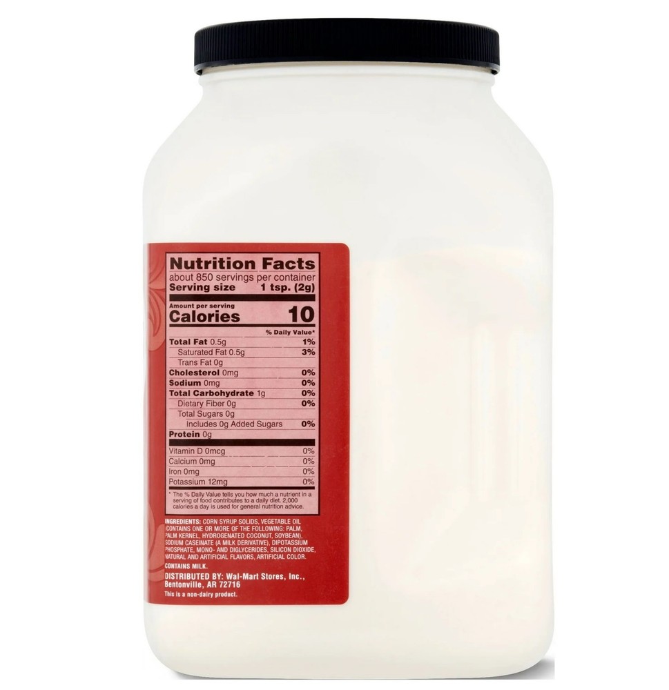 Great Value Original Coffee Creamer, Value Size, 60 oz