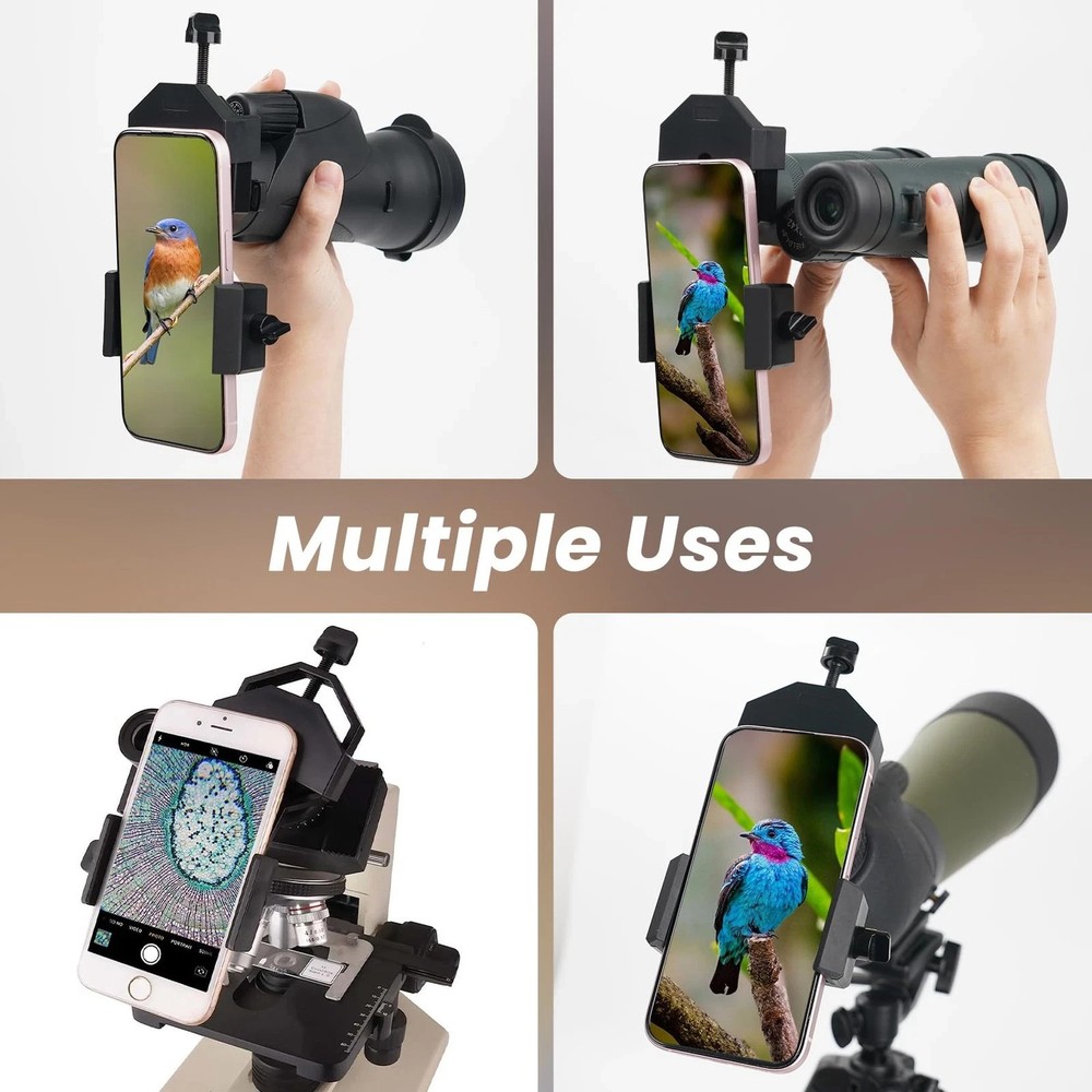 Spotting Scope Phone Adapter for Telescopes Binoculars Easy Setup Durable Design