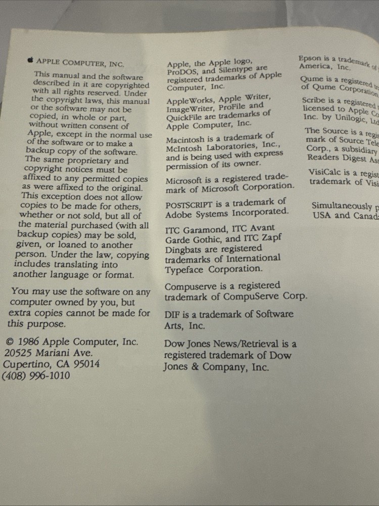 Vintage 1986 Apple II Using AppleWorks Tutorial Book Manual RARE HTF