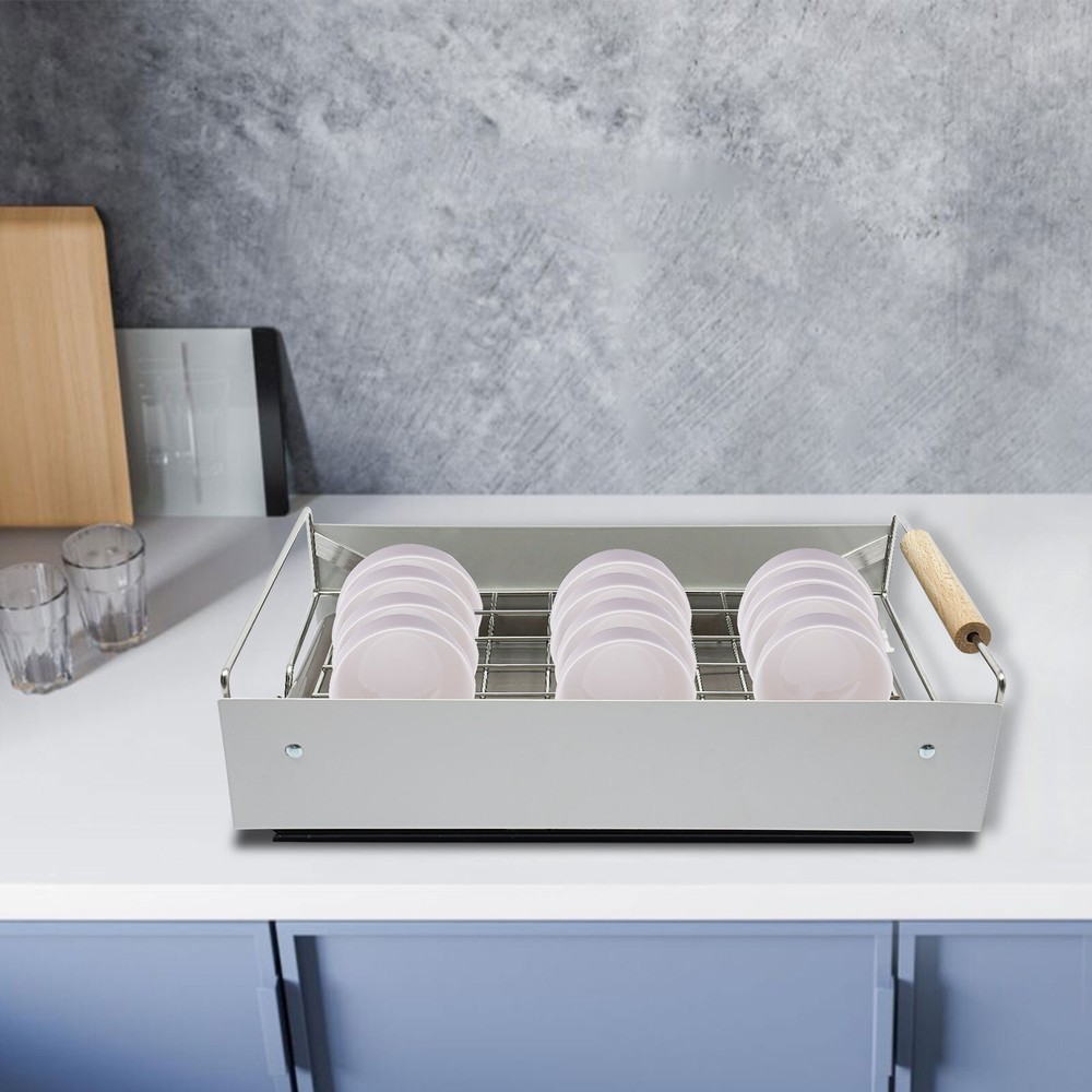 Kitchen Cabinet Organizer Pull Out Drawer Bottom-Mounted Slide Out Storage Shelf